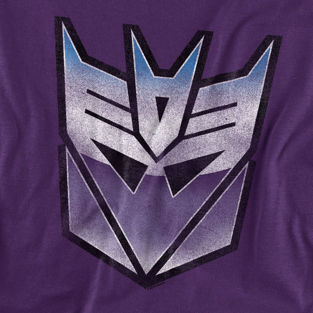 Transformers Decepticon Logo Purple Vintage T-Shirt
