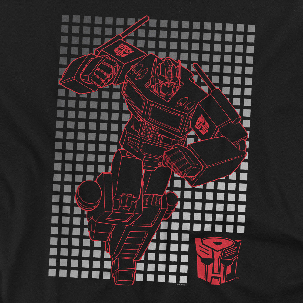 Transformers Optimus Prime Autobot Grid T-Shirt