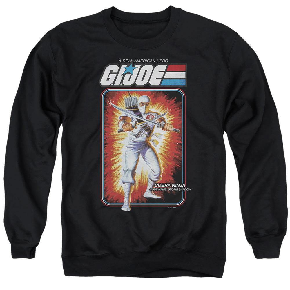 Black G.I. Joe Storm Shadow Cobra Ninja Sweatshirt | Retro G.I. Joe Crewneck | Rerun The 80s