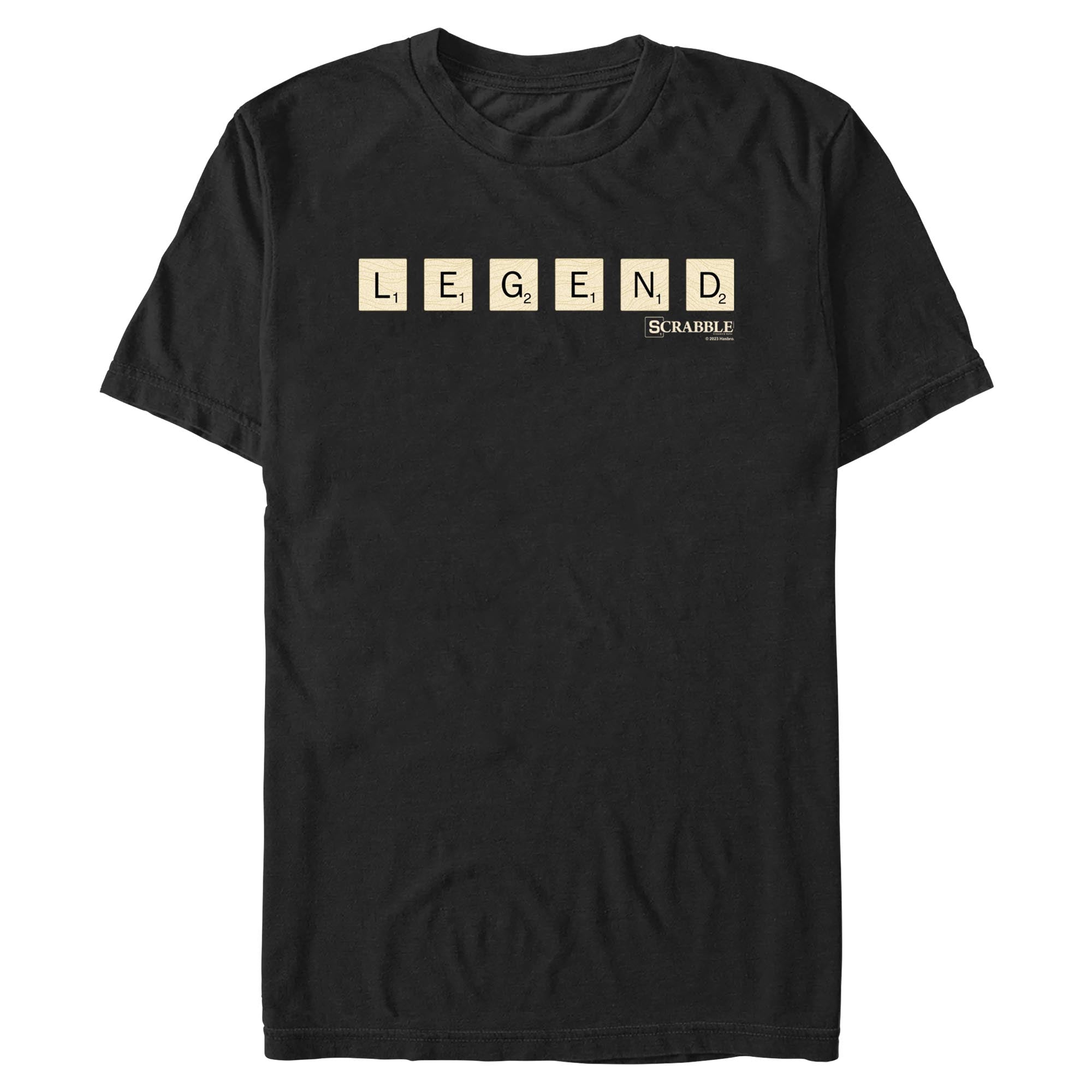 Scrabble Scrabble Legend Black graphic t-shirt