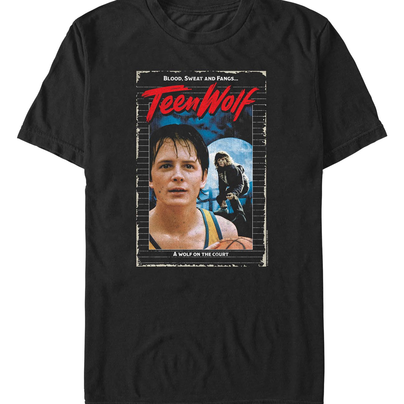 officially licensed Teen Wolf VHS Wolf T-Shirt tee