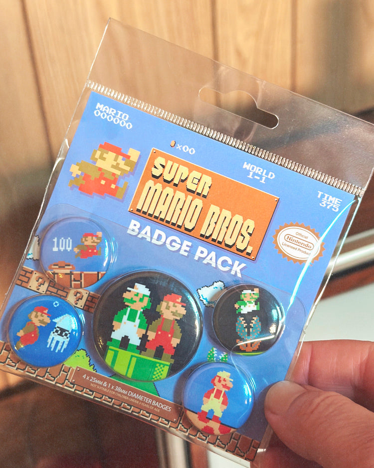 Super Mario Bros Badge Pack