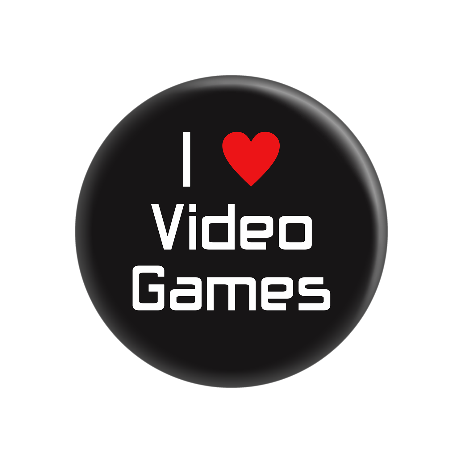 "I Love Video Games" Pin-on Button