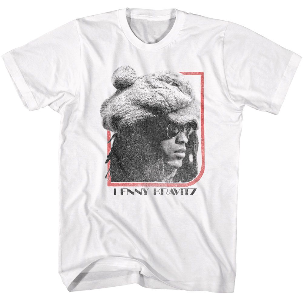 officially licensed Lenny Kravitz Framed Head T-Shirt tee
