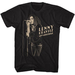 officially licensed Lenny Kravitz Stark Microphone T-Shirt tee