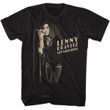 officially licensed Lenny Kravitz Stark Microphone T-Shirt tee