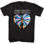 officially licensed Lenny Kravitz Multicolor Heart T-Shirt tee