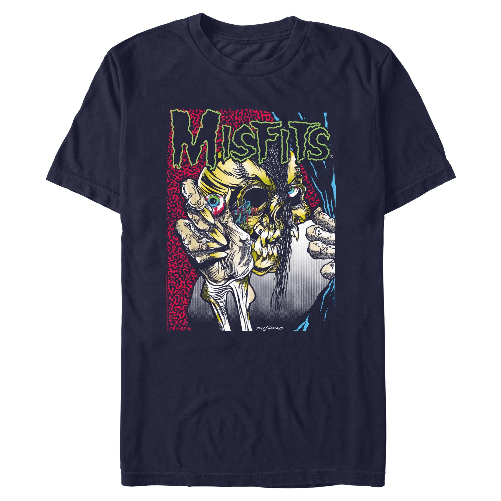 Misfits Color Eye Out Navy graphic t-shirt