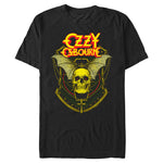 Ozzy Flying Skull & Shield Black graphic t-shirt
