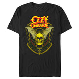 Ozzy Flying Skull & Shield Black graphic t-shirt