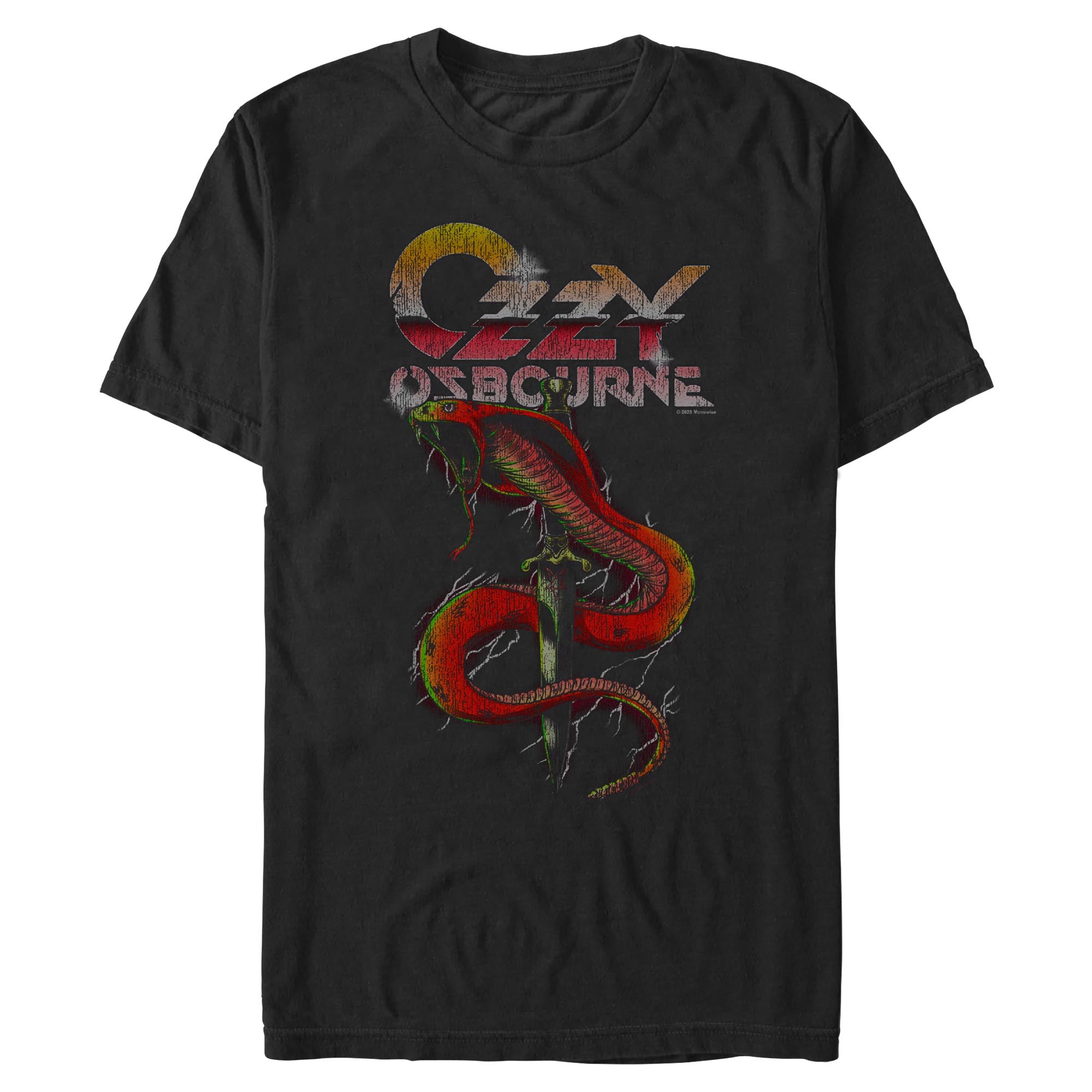 Ozzy Ozzy Snake Black graphic t-shirt