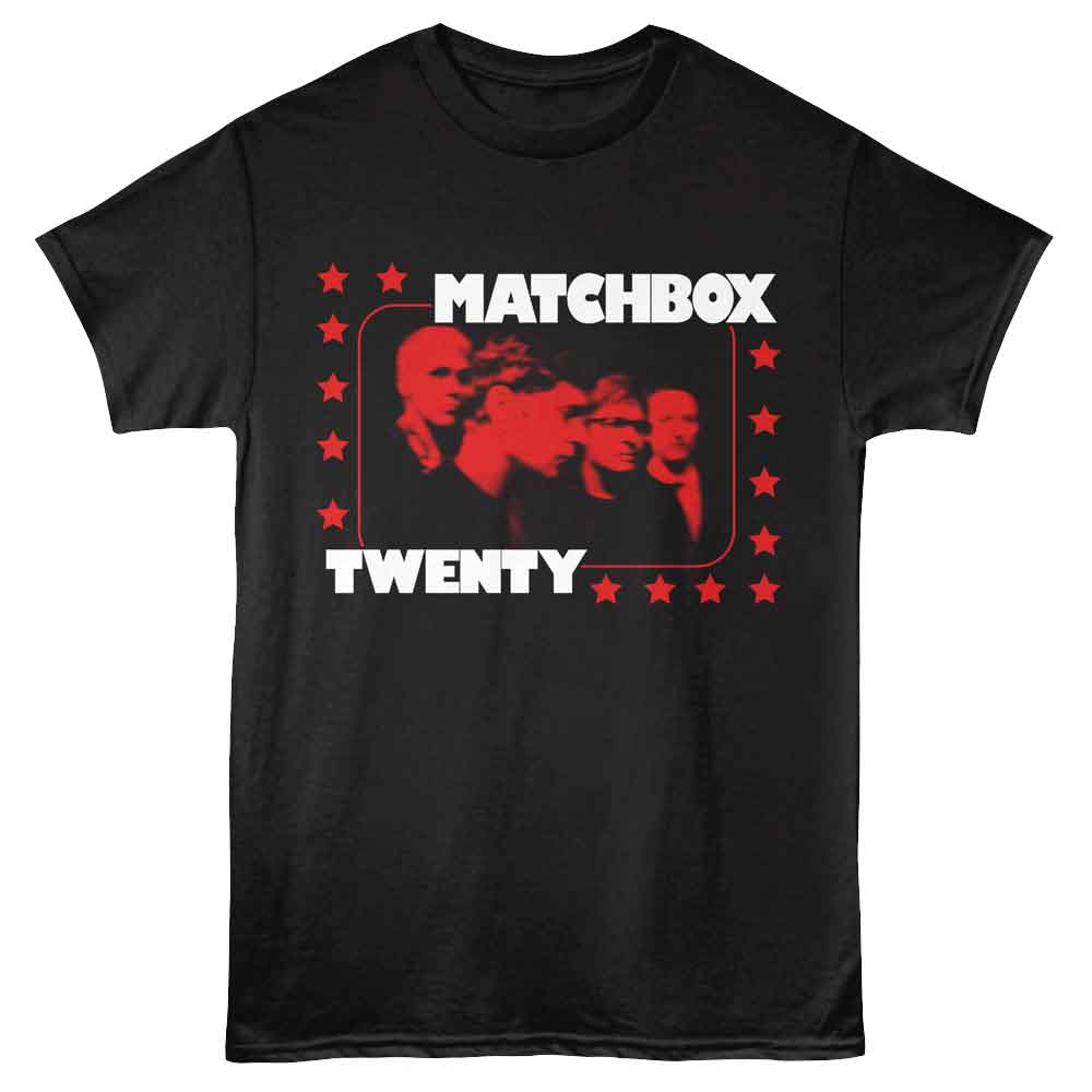 officially licensed Matchbox Twenty Star Border T-Shirt tee