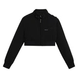 Women's Members Only® Mini Cropped Racer Jacket
