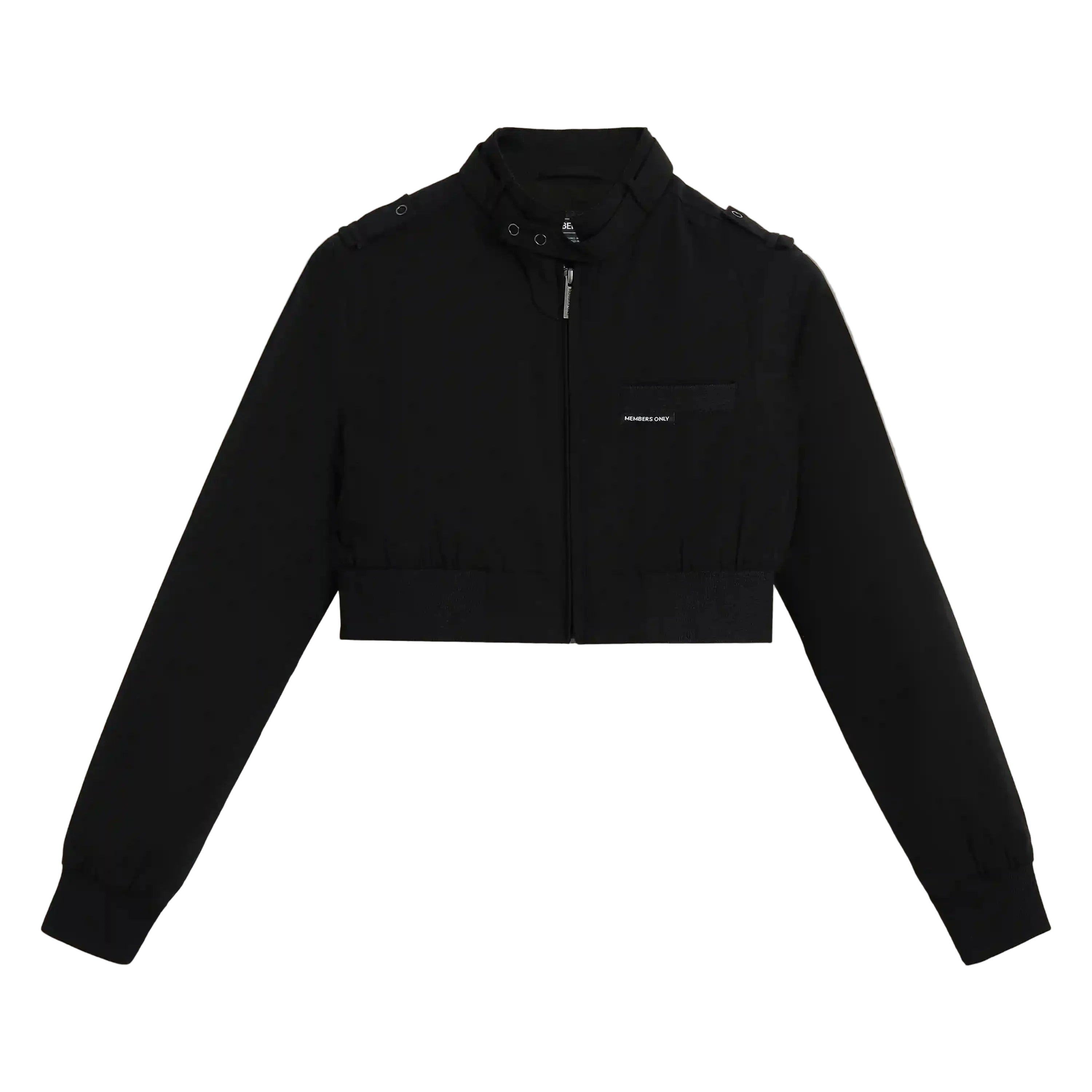 Women's Members Only® Mini Cropped Racer Jacket