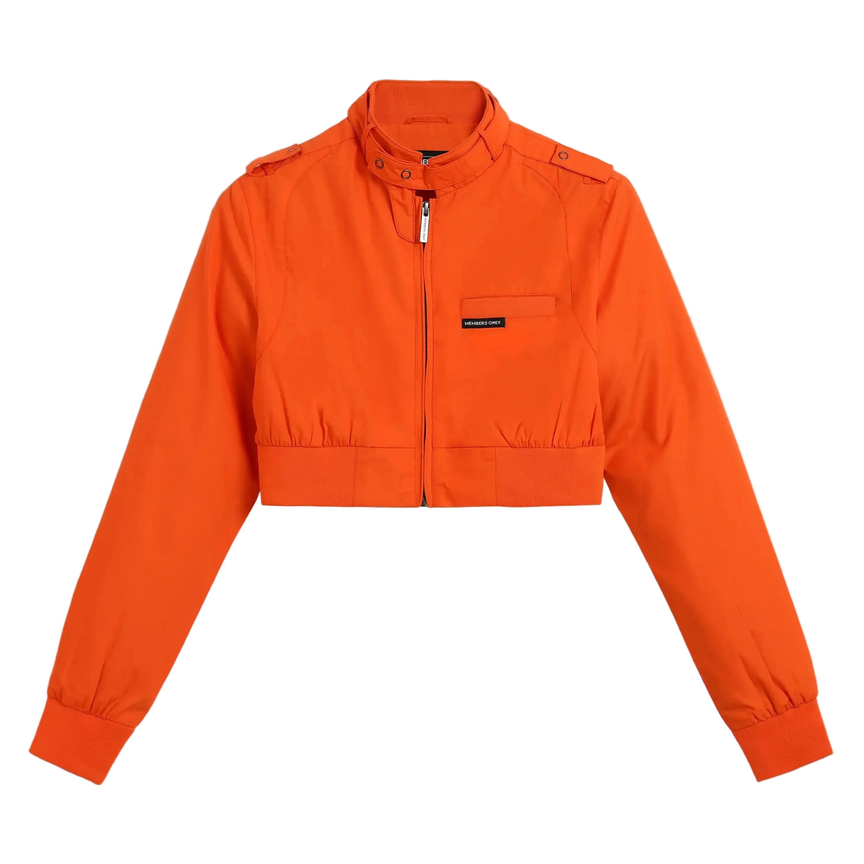 Women's Members Only® Mini Cropped Racer Jacket