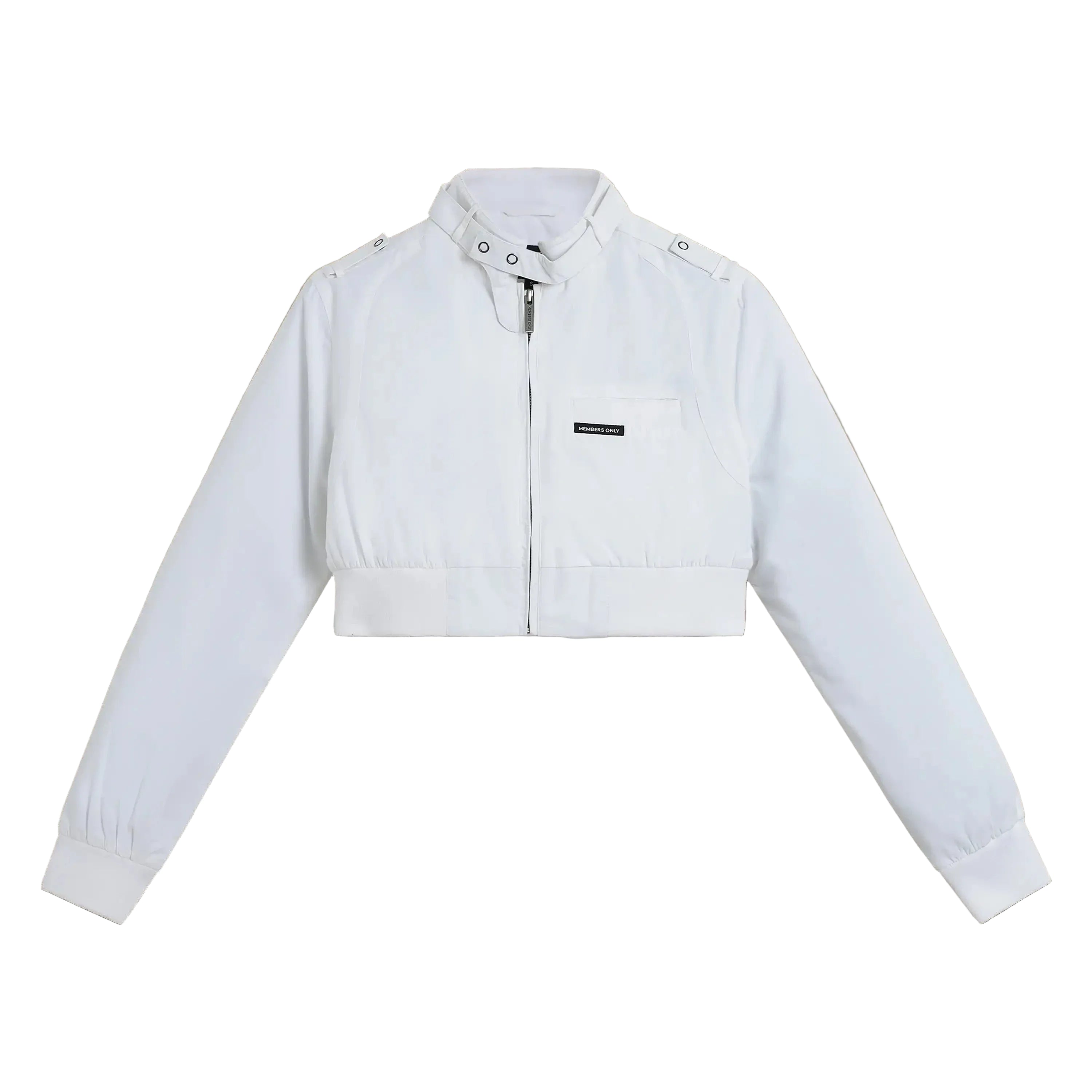 Women's Members Only® Mini Cropped Racer Jacket