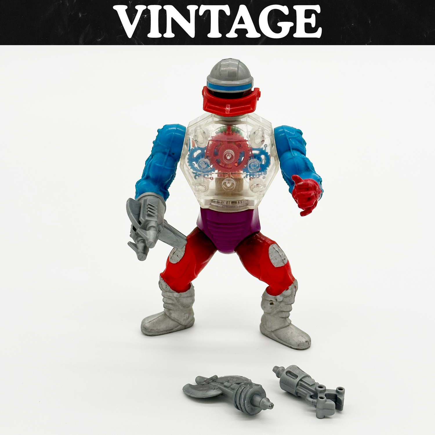 Vintage MOTU Roboto Action Figure