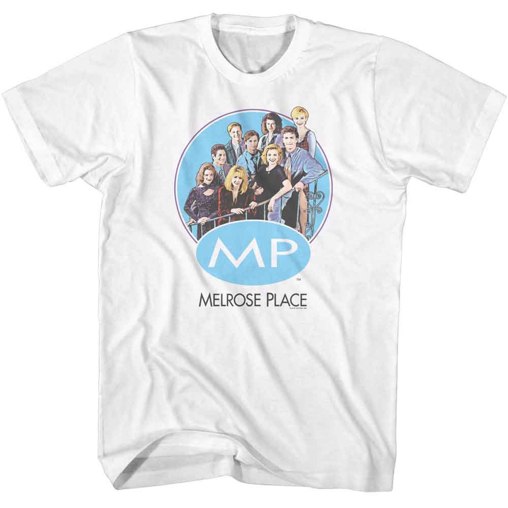 Melrose Place Crew on Stairs T-Shirt officially licensed graphic tee