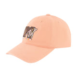 MTV Peach Diagonal Stripe Logo Dad Cap