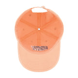 MTV Peach Diagonal Stripe Logo Dad Cap