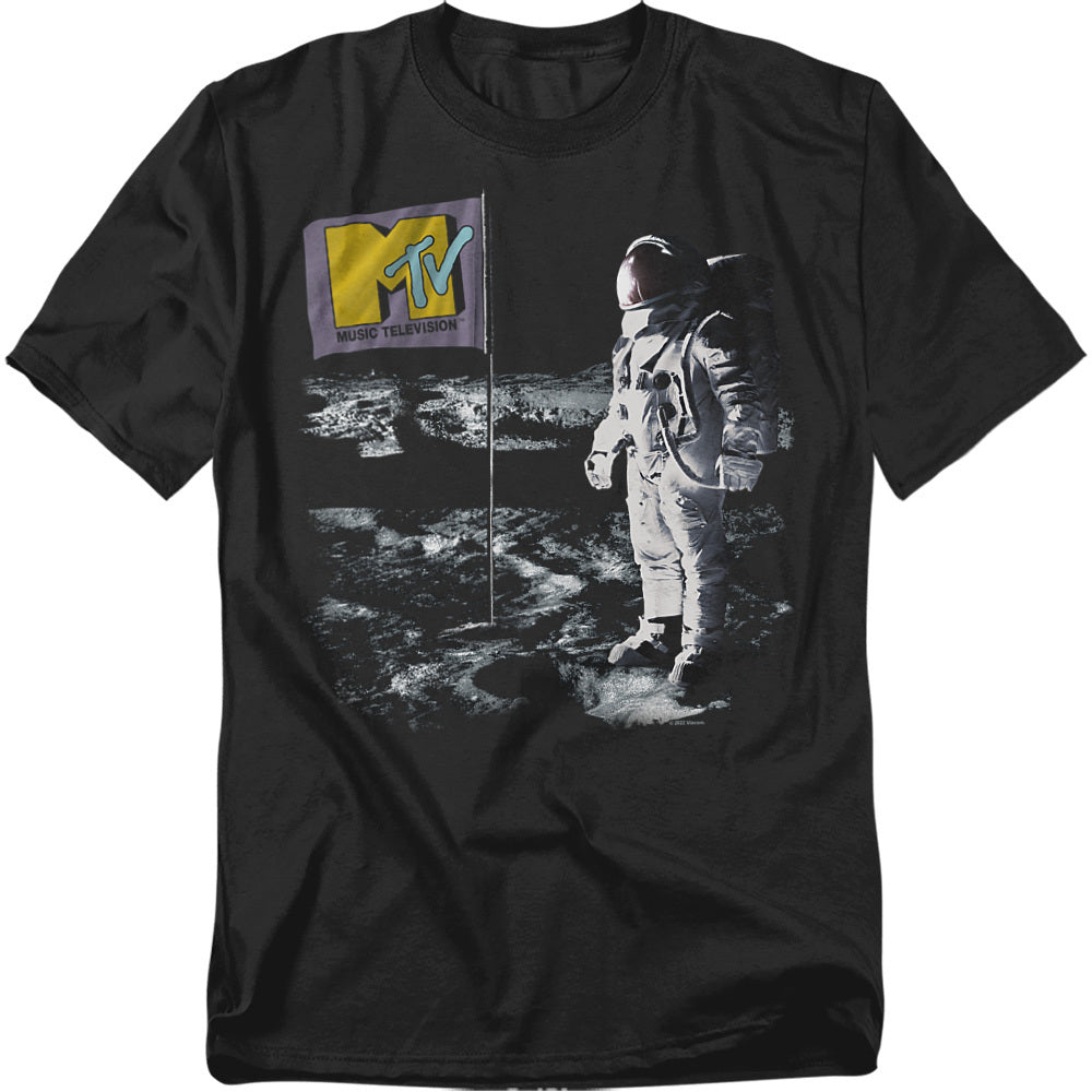 MTV Flag On Moon T-Shirt