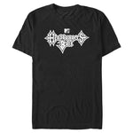 Black MTV Headbangers Ball T-shirt featuring the iconic white gothic logo graphic across the chest