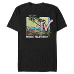 MTV Pop Beach Pkt graphic t-shirt Black