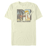 MTV Beach Logo graphic t-shirt Natural