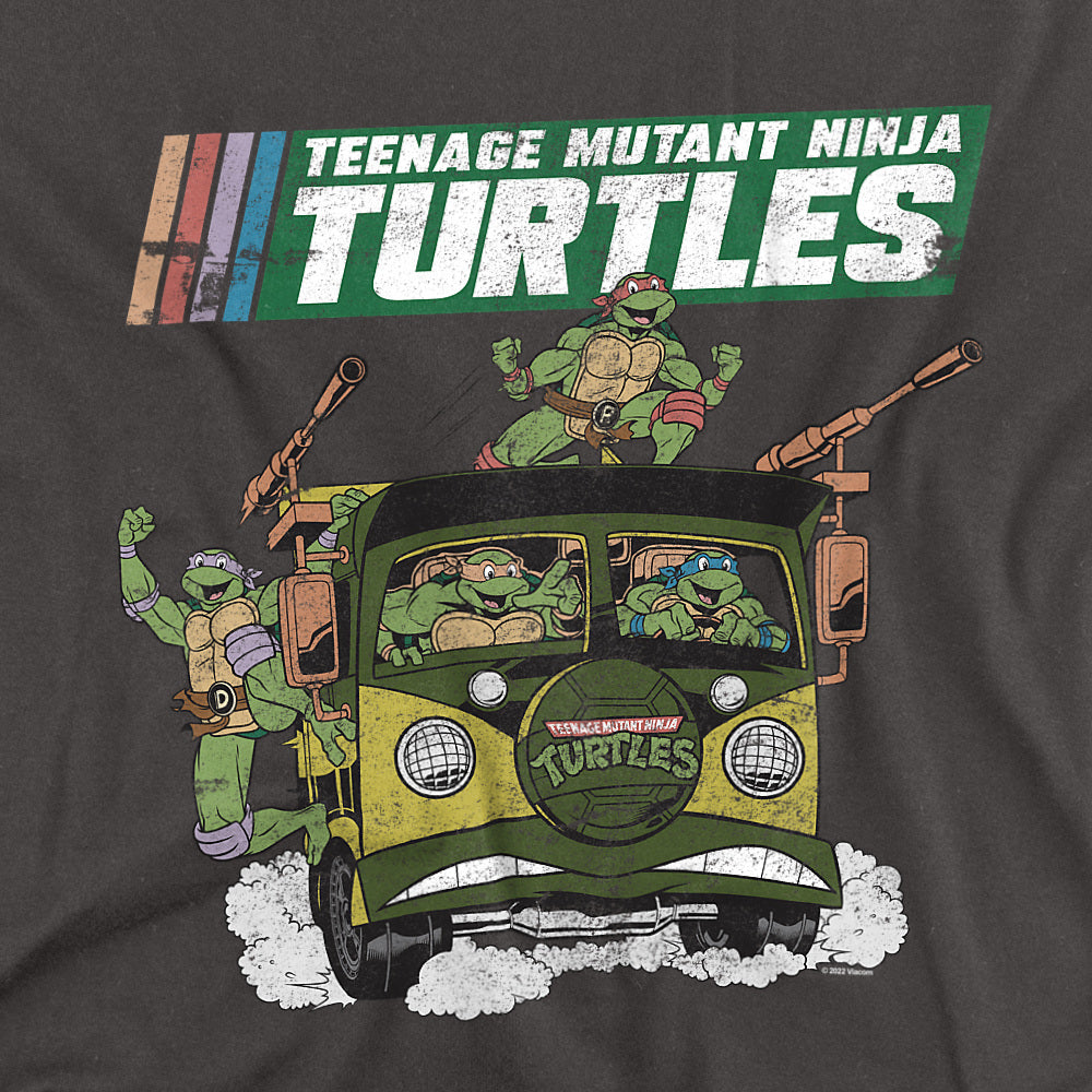 Teenage Mutant Ninja Turtles Party Wagon Retro T-Shirt