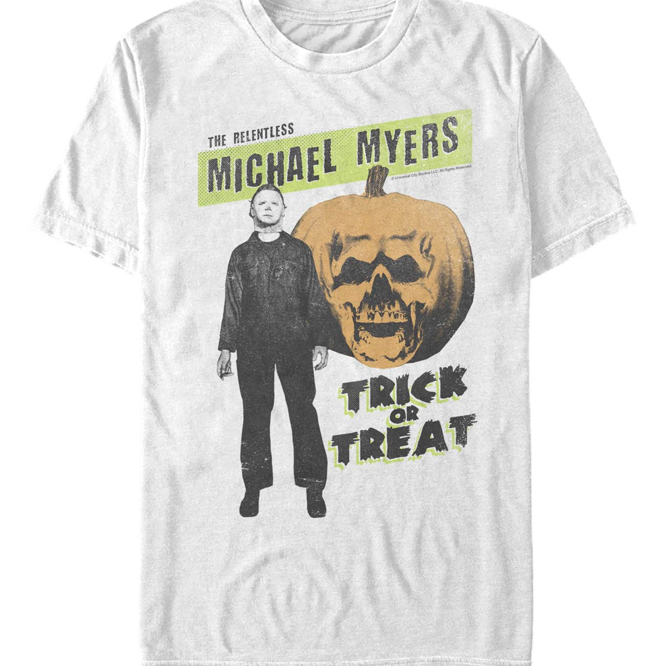 officially licensed Halloween II Michael Meyers Bright T-Shirt tee