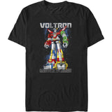 Voltron: Defender Of The Universe Vintage Giant Black graphic t-shirt