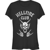 Stranger Things Hellfire Club Logo Black graphic t-shirt