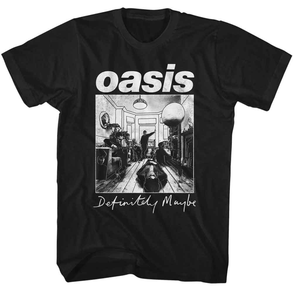 officially licensed Oasis Monotone Definitely Maybe T-Shirt tee