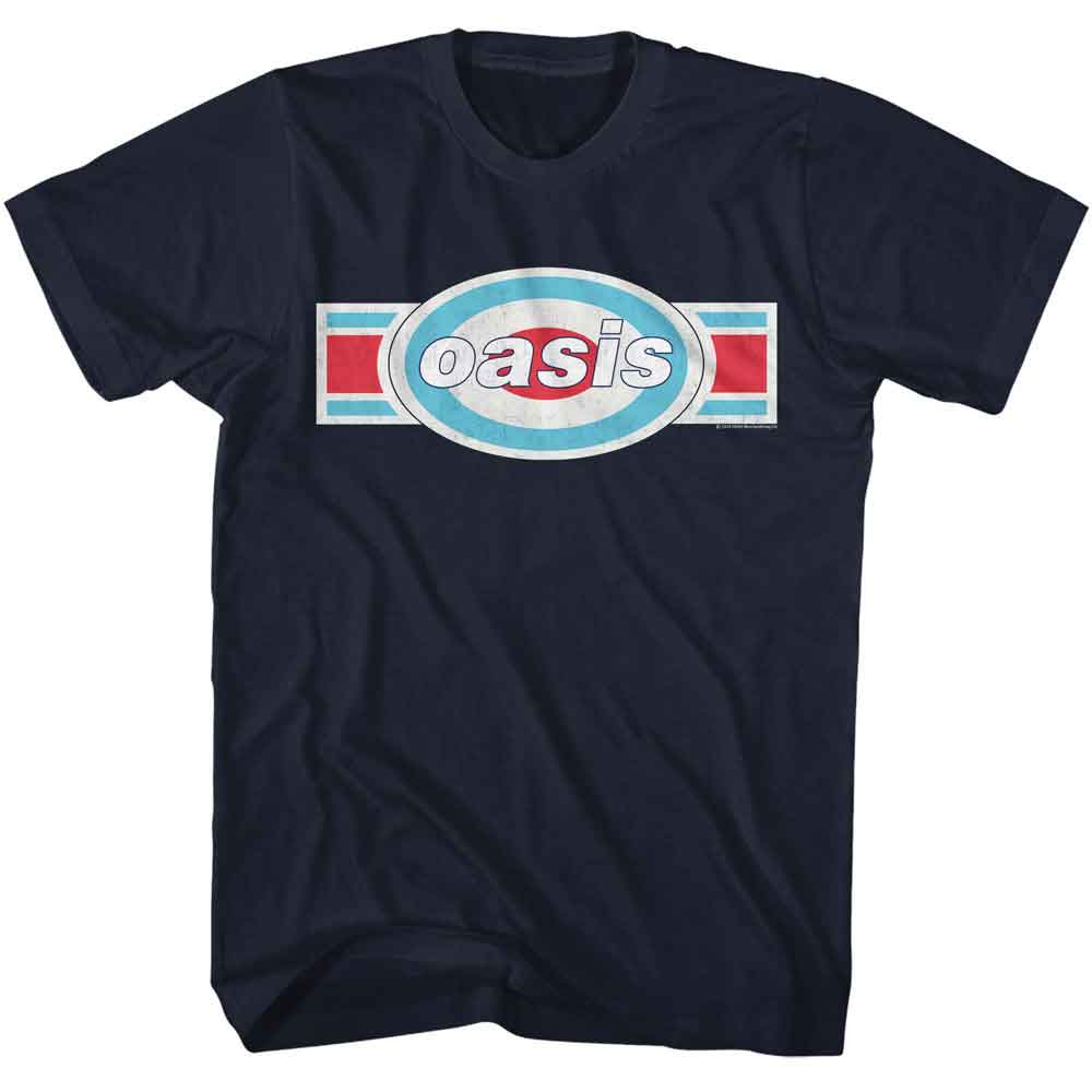 officially licensed Oasis Tri Color Logo T-Shirt tee