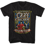 Black Ozzy Osbourne No Rest for the Wicked graphic t-shirt with vintage concert poster artwork