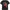 Black t-shirt with a Flashdance movie poster graphic of Jennifer Beals sitting in her off-the-shoulder sweatshirt with “Flashdance What a Feeling” text.