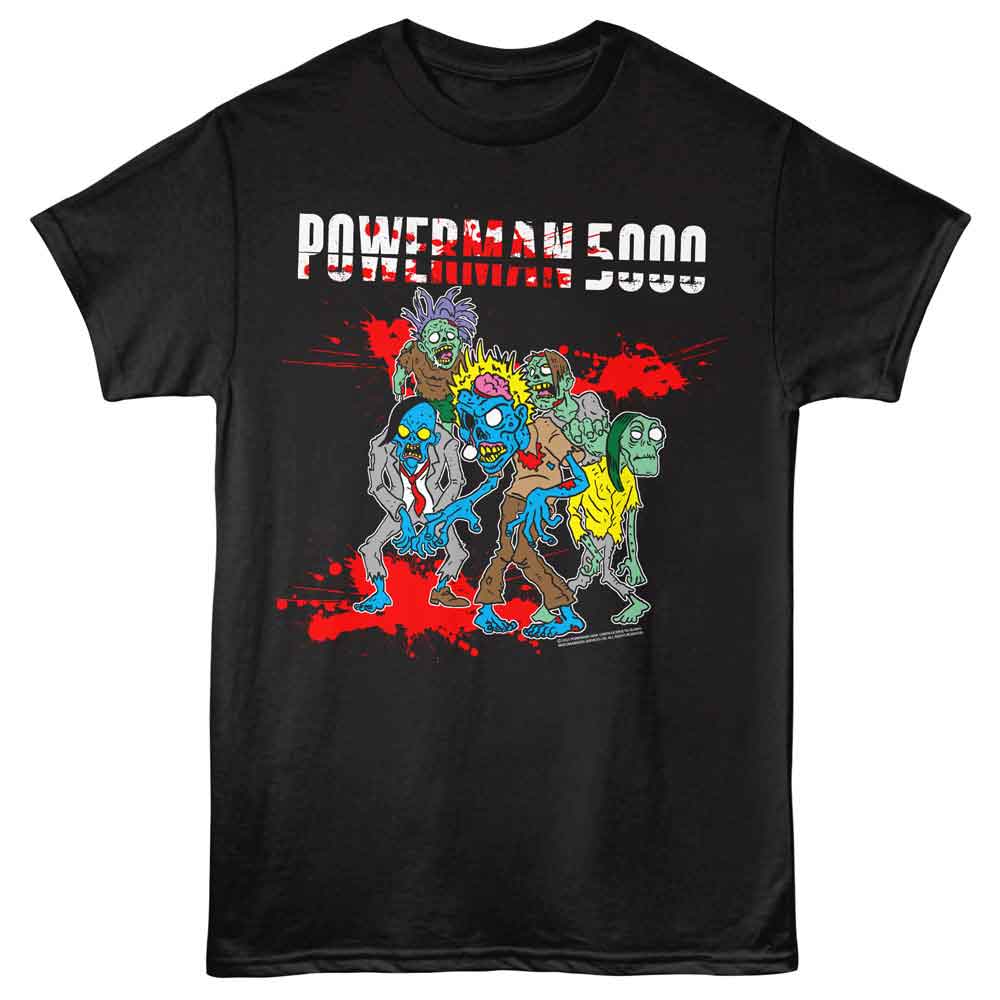 officially licensed Powerman 5000 Zombies T-Shirt tee