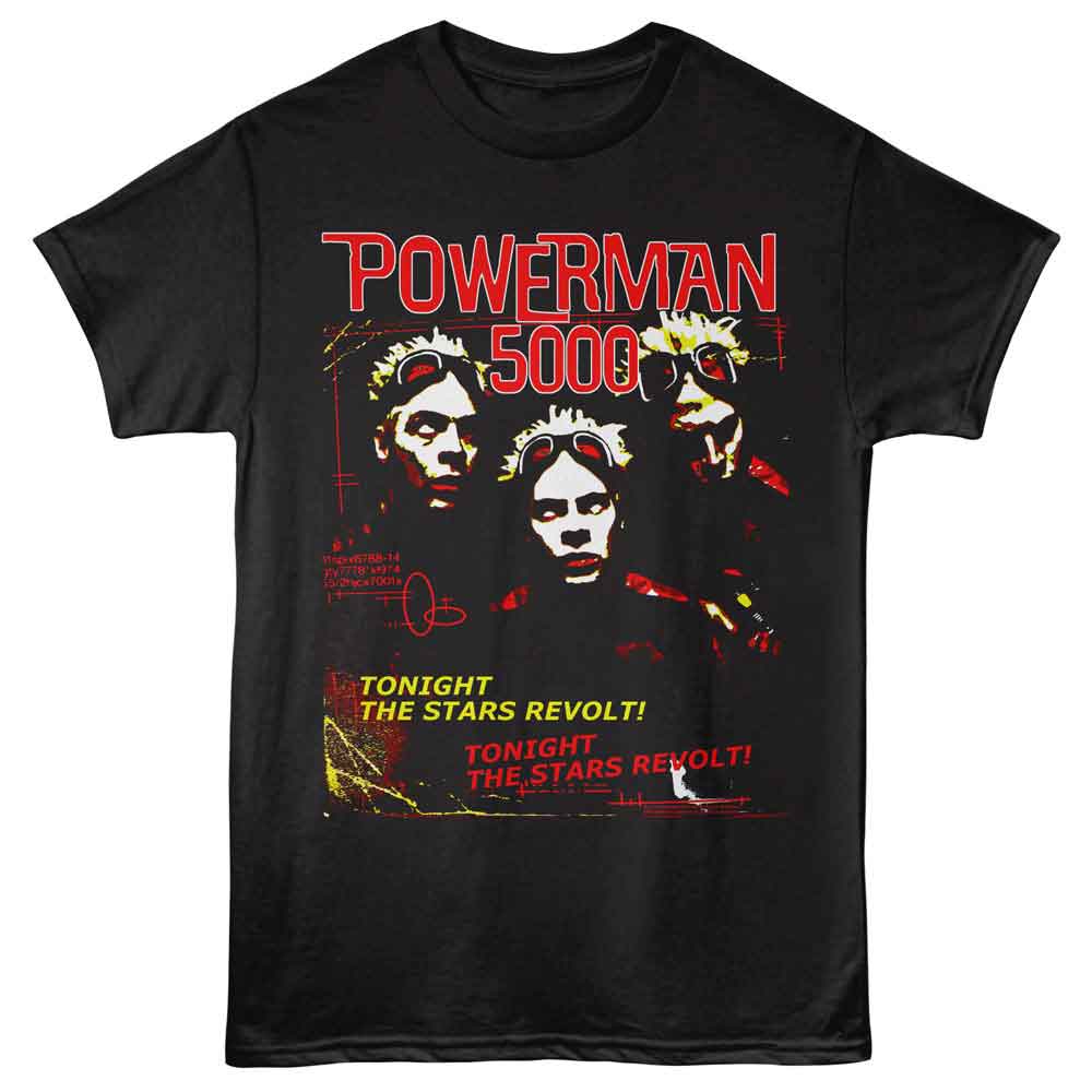 officially licensed Powerman 5000 The Stars Revolt T-Shirt tee