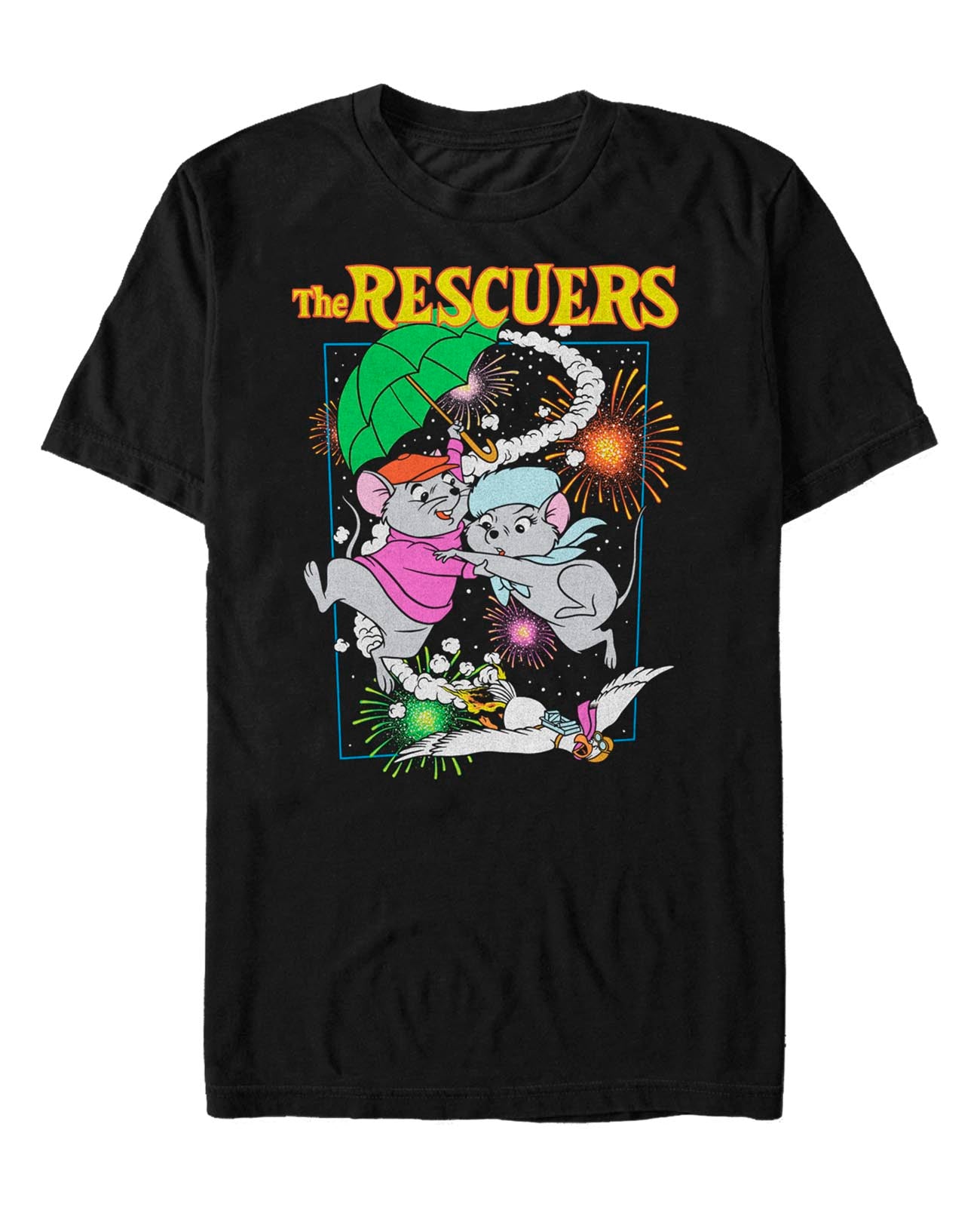 officially licensed The Rescuers Down Under Fireworks T-Shirt tee