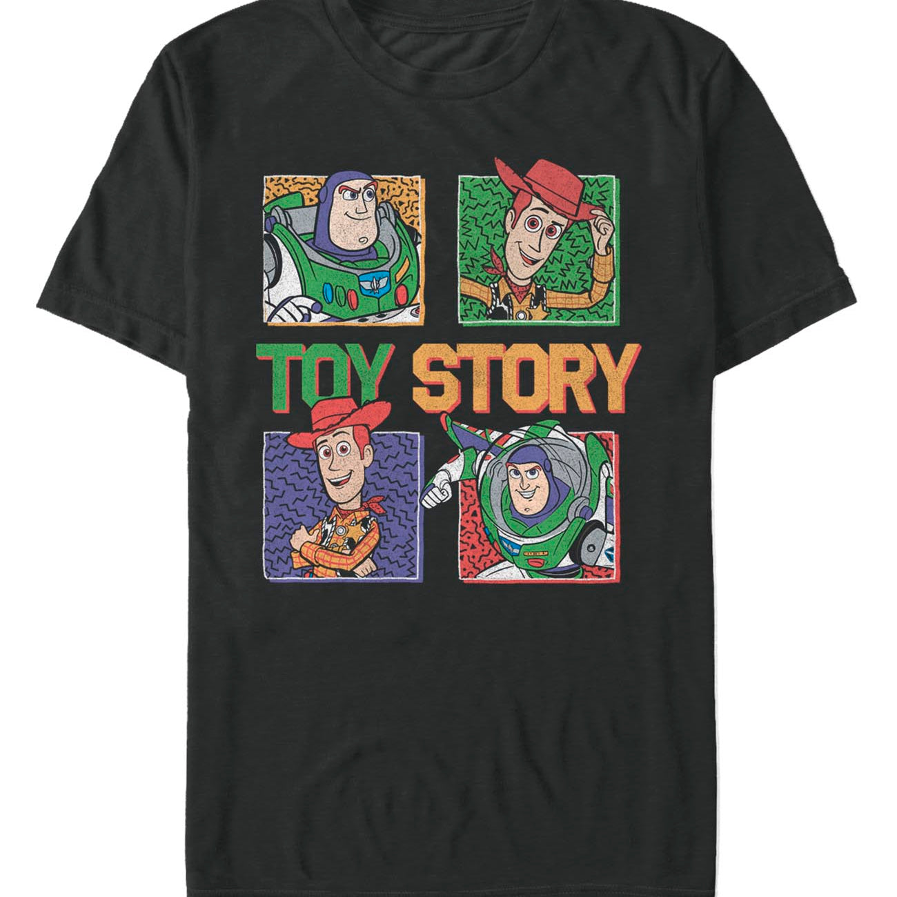 officially licensed Toy Story Ninties Foursquare T-Shirt tee