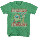 Ren and Stimpy Happy Happy Holidays T-Shirt officially licensed graphic tee