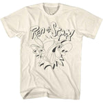 Ren and Stimpy Monotone Logo T-Shirt officially licensed graphic tee
