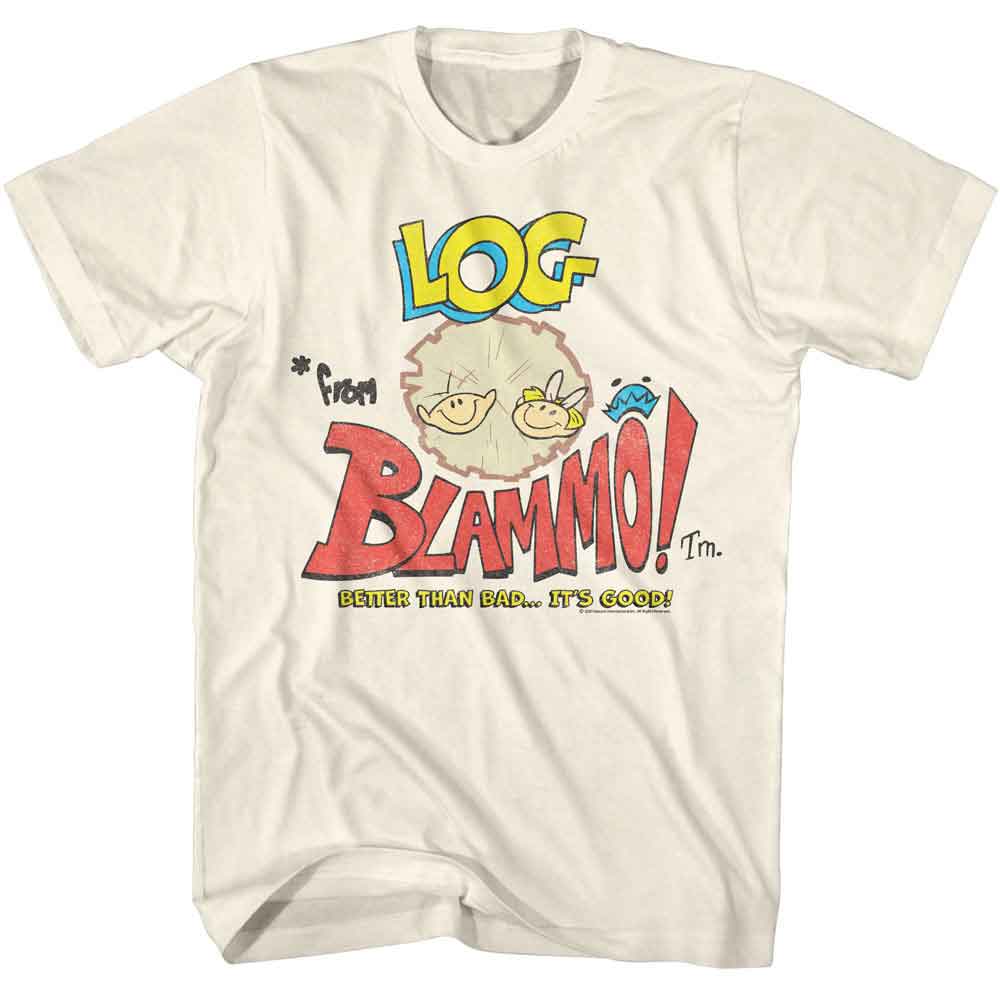 Ren and Stimpy Log Ad T-Shirt officially licensed graphic tee