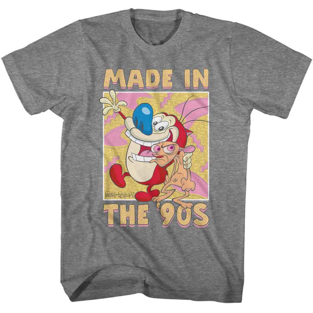 Ren and Stimpy Made in the 90s T-Shirt officially licensed graphic tee