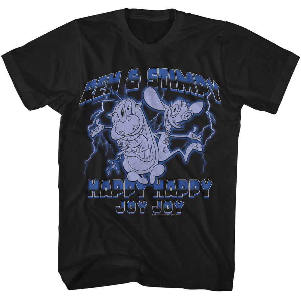 Ren and Stimpy Lightning T-Shirt officially licensed graphic tee