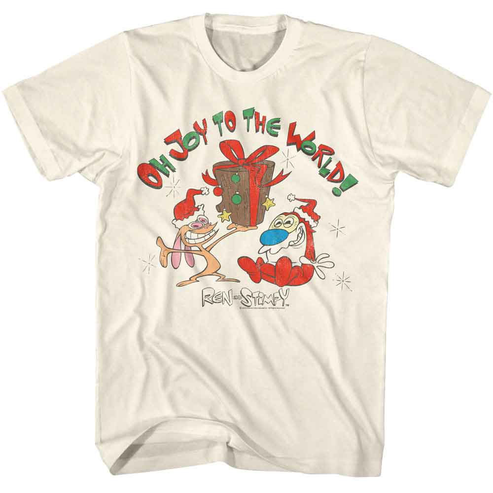 Ren and Stimpy Joy to the World T-Shirt officially licensed graphic tee