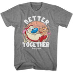 Ren and Stimpy Better Together T-Shirt officially licensed graphic tee