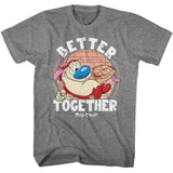 Ren and Stimpy Better Together T-Shirt officially licensed graphic tee