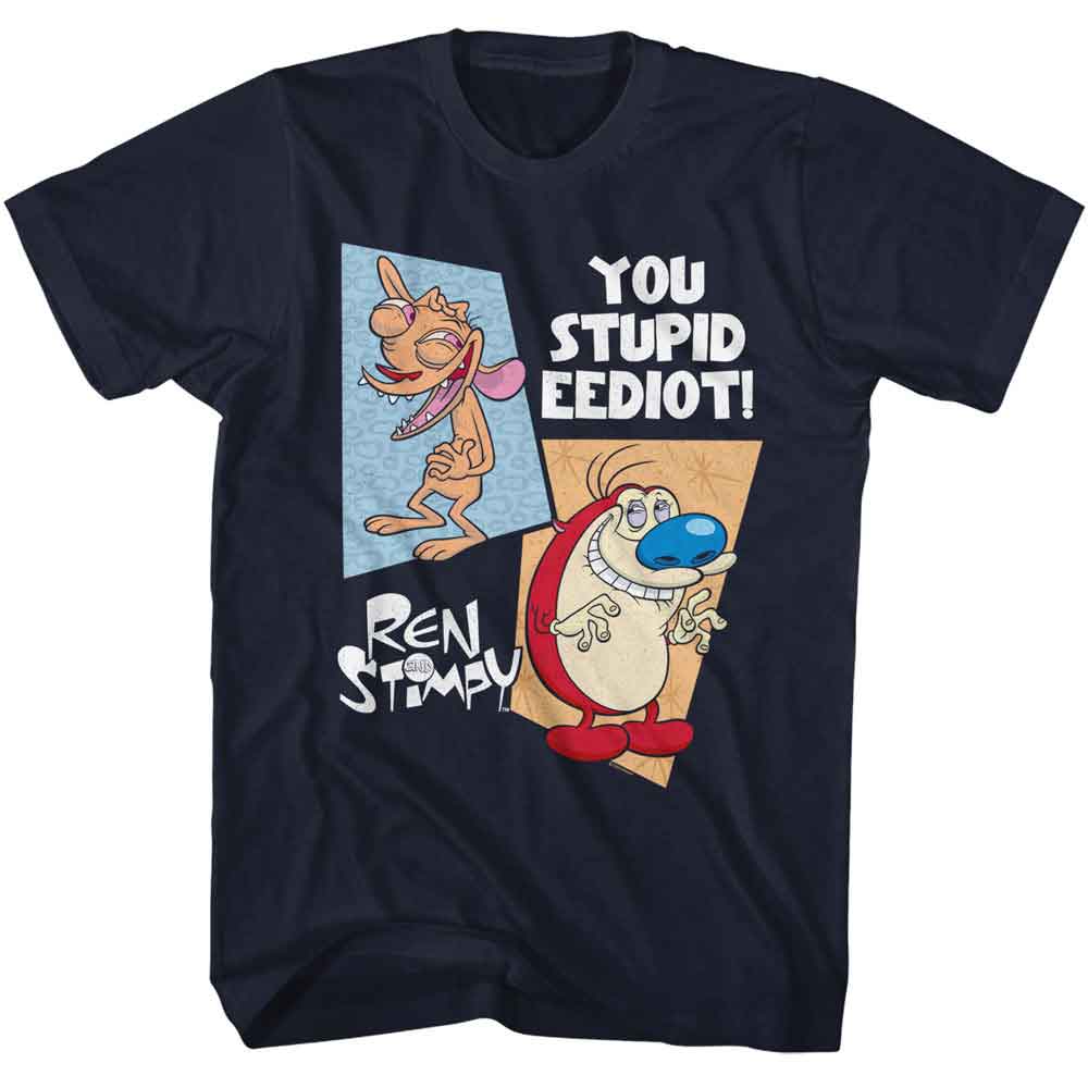 Ren and Stimpy Two Shapes T-Shirt officially licensed graphic tee