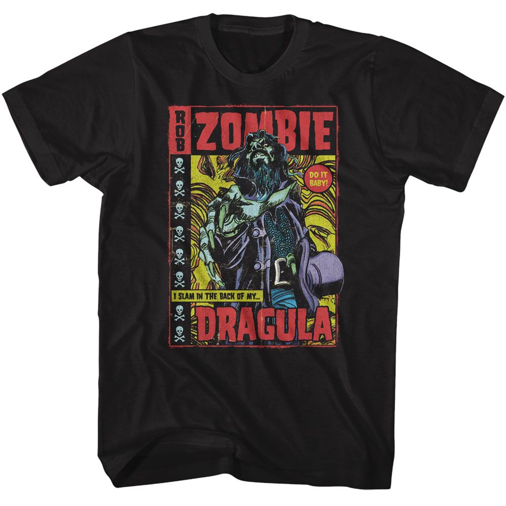 officially licensed Rob Zombie Dragula Comic T-Shirt tee